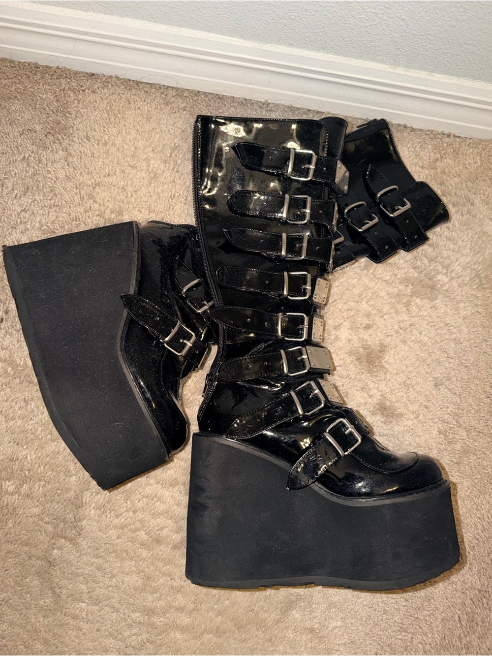 Demonia Swing-815 Goth Platform Boots-Women’s